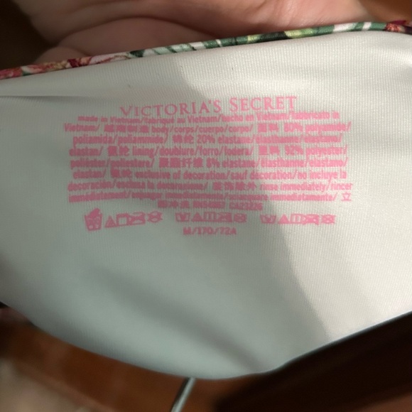 Victoria's Secret Pink and Green Bikini with Strappy Halter Top Womens Medium - Picture 4 of 4
